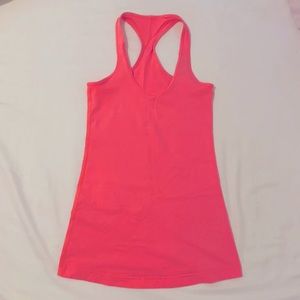 LULULEMON neon pink tank top